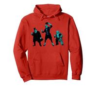 Disney Haunted Mansion Movie Hitchhiking Ghosts Trio Pullover Hoodie, Unisex für Erwachsene, Rot, S