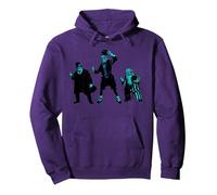 Disney Haunted Mansion Movie Hitchhiking Ghosts Trio Pullover Hoodie, Unisex für Erwachsene, Violett, S