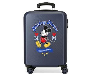 Disney Have a Good Day Mickey Kabinenkoffer Blau 37x55x20 cms Hartschalen ABS Kombinationsschloss 34L 2,6Kgs 4 Doppelräder Handgepäck