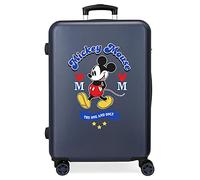 Disney Have a Good Day Mickey Mittlerer Koffer Blau 48x68x26 cms Hartschalen ABS Kombinationsschloss 70L 3,7Kgs 4 Doppelräder