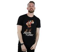 Disney Herren Beauty and The Beast Gaston Biceps to Spare T-Shirt Schwarz XX-Large