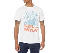 Disney Herren Bösewichte Anime Ursula T-shirt, Weiß, S