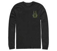 Disney Herren Bösewichte Little Mal Pocket T-shirt, Schwarz, S