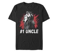 Disney Herren Bösewichte Onkel Scar T-shirt, Schwarz, L