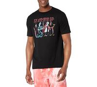 Disney Herren Bösewichte Scribble T-shirt, Schwarz, L