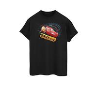 Disney Herren Cars Lightning McQueen T-Shirt Medium Schwarz