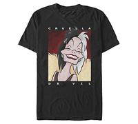 Disney Herren Cruella Tone T-Shirt, schwarz, XL Groß Tall