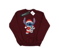 Disney Herren Lilo und Stitch Stitch Weihnachten Sweatshirt (Burgund) M