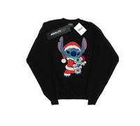 Disney Herren Lilo und Stitch Stitch Weihnachten Sweatshirt (schwarz) XL