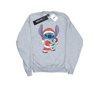 Disney Herren Lilo und Stitch Stitch Weihnachten Sweatshirt (Sport grau) L