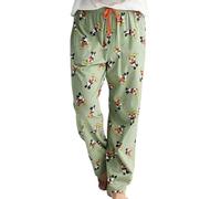 Disney Herren Loungehose Mickey und Star Wars Pyjamahose, Mickey-Grün, L