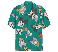 Disney Herren Mickey and Friends Button Down Shirt, Mehrfarbig, L
