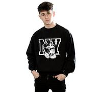 Disney Herren Mickey Mouse NY Kicking Sweatshirt XXX-Large Schwarz