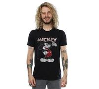Disney Herren Mickey Mouse Presents T-Shirt XX-Large Schwarz
