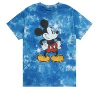 Disney Herren Mickey Mouse Shirt - klassisches Mickey Mouse Batik-T-Shirt - Mickey Mouse Tie Dye Wash Graphic T-Shirt, Royal Wash, XX-Large