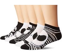 Disney Herren Nightmare Before Christmas No Show, 5er-Pack Lässige Socken, Verschiedene neutrale Farben, 43-47 EU