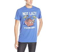Disney Herren-T-Shirt „Der König der Löwen ist Nicht faul“, Royal Heather, Größe M