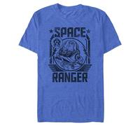Disney Herren Toy Story Buzz Lightyear Space Ranger Graphic T-Shirt, Royal Heather, 3XL