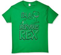 Disney Herren Toy Story Nervous Rex Graphic T-Shirt, Kelly Green, L