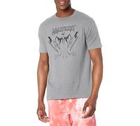 Disney Herren Villains Mal Solid Outline Rock T-shirt, Athletisch Heather, L