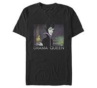 Disney Herren Villains Maleficent Drama Queen T-shirt, Schwarz, XXL