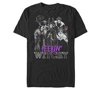 Disney Herren Villains Villainous Witches Men's Tops Short Sleeve Tee T-Shirt, Schwarz, 3XL/Tall