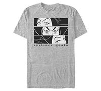 Disney Herren Villains Villian Eyeliner Goals T-shirt, Athletisch Heather, XL