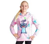 Disney Hoodie für Mädchen, Coole Pullover für Kinder und Jugendliche - Mädchen Geschenke (Rosa Stitch, 9-10 Jahre)