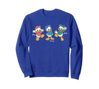 Disney Huey Dewey & Louie Retro Character Pose Trip Matching Sweatshirt, Unisex für Erwachsene, Königsblau, XL