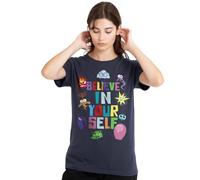 Disney Inside Out 2 Believe In Yourself Damen T-Shirt, Tiefes Navy, M