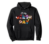 Disney "It's My Birthday" Mickey Mouse and Friends Letters Pullover Hoodie