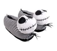 Disney Jack Skellington Slippers Nightmare Before Christmas Slippers Slip On House Shoes, weiß/schwarz, 40/41 EU