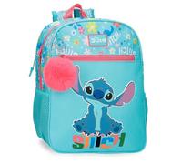 Disney Joumma Aloha Stitch Schulrucksack, Blau, 27 x 33 x 11 cm, Polyester