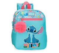 Disney Joumma Aloha Stitch Schulrucksack, Blau, 23 x 28 x 10 cm, Polyester