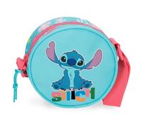 Disney Joumma Aloha Stitch Umhängetasche, Blau, 14 x 14 x 4 cm, Polyester