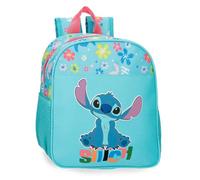 Disney Joumma Aloha Stitch Vorschulrucksack, anpassbar, Blau, 23 x 25 x 10 cm, Polyester