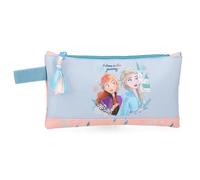 Disney Joumma Bags, Frozen Believe in The Journey, Federmäppchen, Schulmäppchen, Kulturbeutel, Organizer-Größe, seitlicher Griff., blau, Federmäppchen