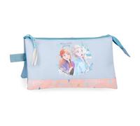 Disney Joumma Bags, Frozen Believe in The Journey, Federmäppchen, Schulmäppchen, Kulturbeutel, Organizer-Größe, seitlicher Griff., blau, Believe Federmäppchen