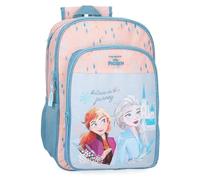 Disney Joumma Bags, Frozen Believe in The Journey, Kinderrucksack, Schulrucksack, aus Polyester, breite und verstellbare Träger, mehrere Taschen und Fächer., blau, Anpassbarer Rucksack