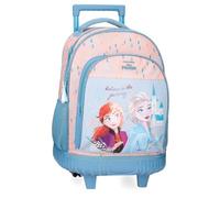 Joumma Disney Frozen Believe in The Journey Rucksack, kompakt, 2 Räder, Blau, 32 x 43 x 21 cm, Polyester, 28,9 l, blau, Kompakter Rucksack mit 2 Rädern