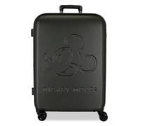 Disney Mickey Good Trip Koffer, mittelgroß, schwarz, 49 x 70 x 27 cm, starr, 3,86 kg, TSA-Verschluss, ABS, 3,86 kg, 92,61 l, ausziehbar, Schwarz, Talla única, Mittelgroßer Koffer