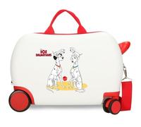 Joumma Disney Dalmatas Family Kinderkoffer, weiß, 45 x 31 x 20 cm, Harter ABS-Kunststoff, 24,6 l, 1,8 kg, 4 Räder, Gepäck, Hand, weiß, Kinderkoffer