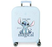 Disney Stitch, Kinderkoffer, Kabinenkoffer, mittelgroßer Koffer, Hartschalenkoffer-Set, ABS-Kunststoff, seitlicher Kombinationsverschluss, 28,4 l, 2 kg, 4 Doppelräder, Handgepäck, Handgepäck, Joumma