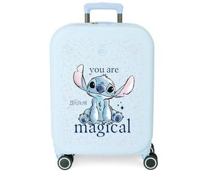 Disney Joumma Bags Stitch You Are Magical Cabin Suitcases, Set aus ABS, EIN langlebiges und leichtes Material, Kombination mit Reißverschluss an der Seite, Are Magical, Erweiterbarer Koffer