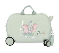 Joumma Disney Dumbo Kinderkoffer, Grün, 45 x 31 x 20 cm, starr, 1,8 kg, ABS-Seitenkombinationsverschluss, 1,8 kg, 27,9 l, Handgepäck, grün, Talla única, Kinderkoffer