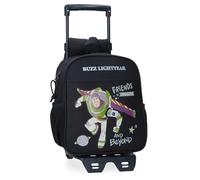 Joumma Disney Friends to Infinity and Beyond Vorschulrucksack mit Trolley, schwarz, 23 x 25 x 10 cm, Polyester, 5,25 l, Schwarz, Talla única, Vorschulrucksack mit Trolley