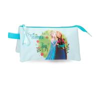 Joumma Disney Frozen Forever Etui Triple Blue Claro 22x12x5 cm Polyester