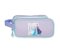 Joumma Disney Die Eiskönigin This Together Federmäppchen mit 3 Fächern, Lila, 22 x 10 x 9 cm, Polyester