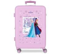 Joumma Disney Frozen in This Together Koffer, mittelgroß, Lila, 46 x 65 x 23 cm, starr, ABS, seitlicher Kombinationsverschluss, 56 l, 3,1 kg, 4 Doppelrollen