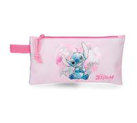 Disney Joumma Heart Stitch Federmäppchen, Rosa, 22 x 12 cm, Polyester, 0,26 l, Rosa, Talla única, Federmäppchen